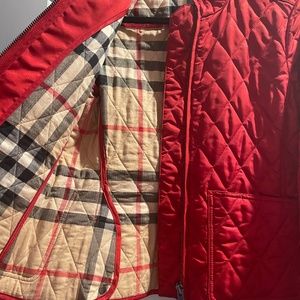 Burberry Quilted Jacket Color Red Size S
